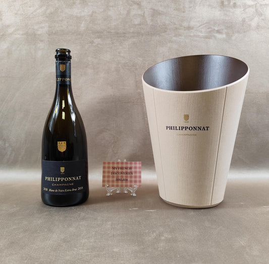 Seau à champagne Philipponnat en matériau composite bois Eco Material Publicitaire