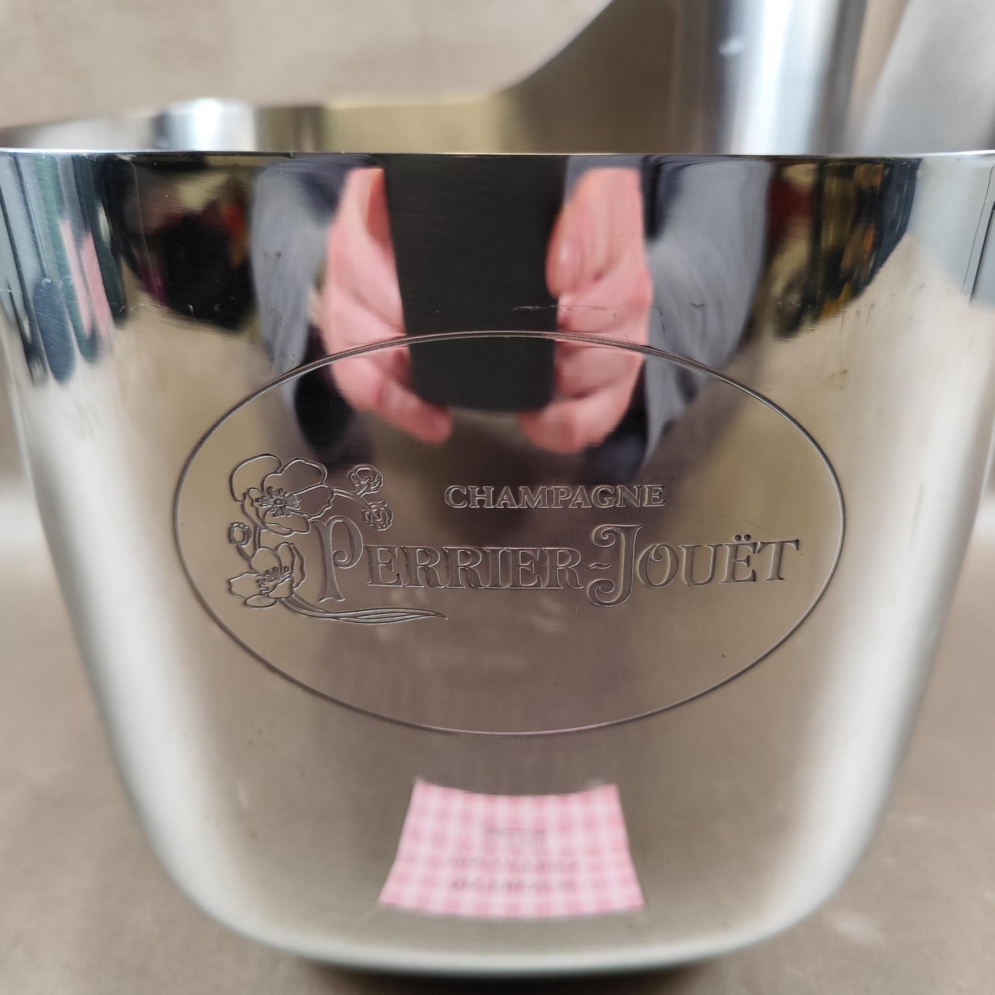 Seau à champagne Perrier-Jouët Anémone en acier inoxydable Design iconique Luxe