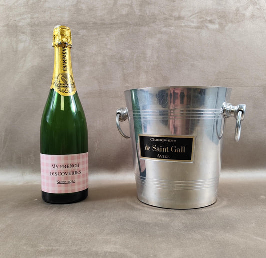 Seau à champagne de Saint Gall en aluminium Champagne Avize Vintage