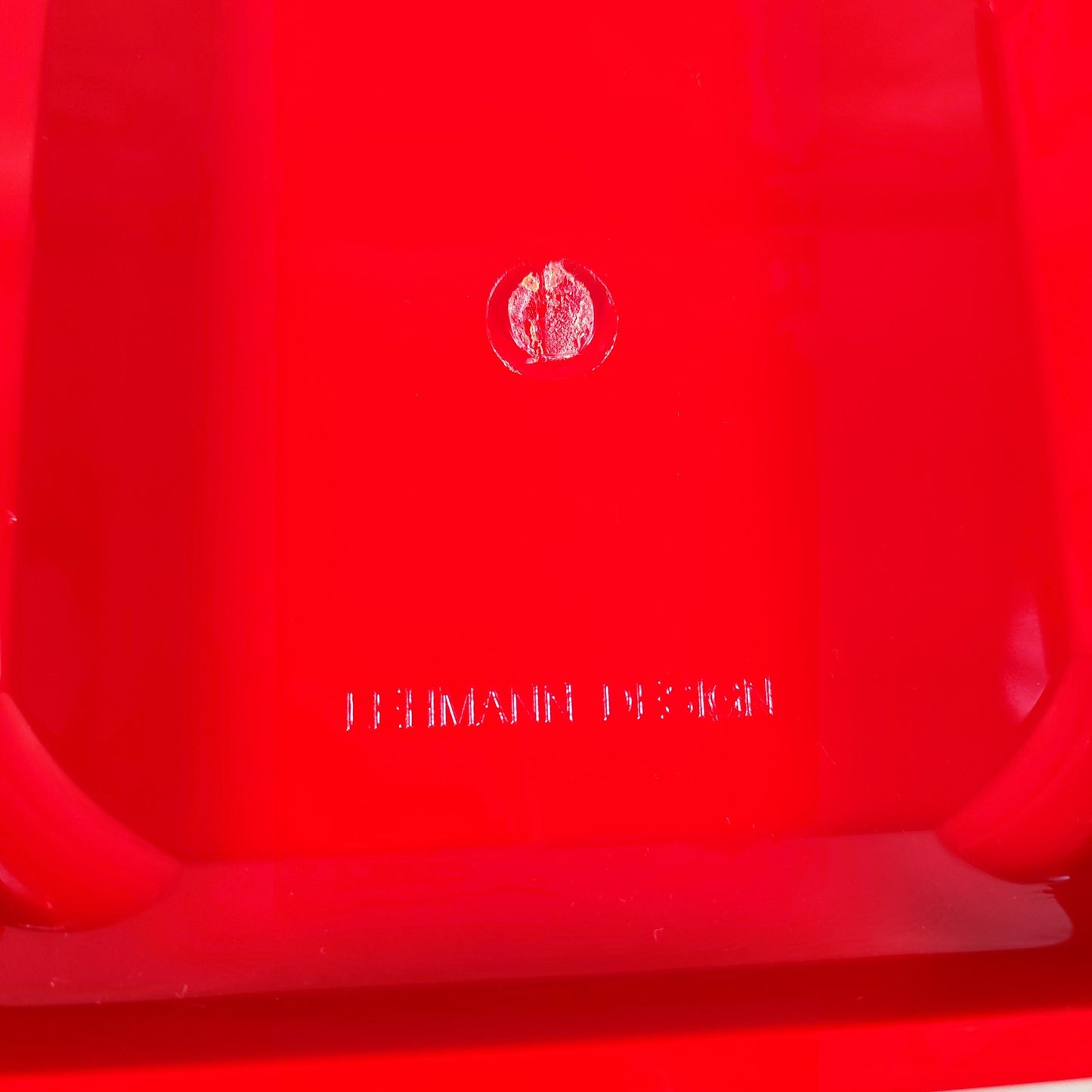 Seau à champagne Tsarine en plastique rouge Grand modèle publicitaire Vintage