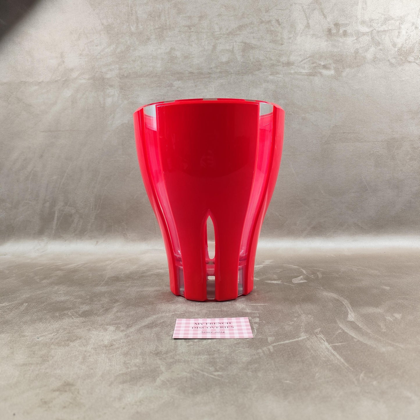 Seau à champagne Lehmann en plastique rouge Grand modèle Bar et événementiel