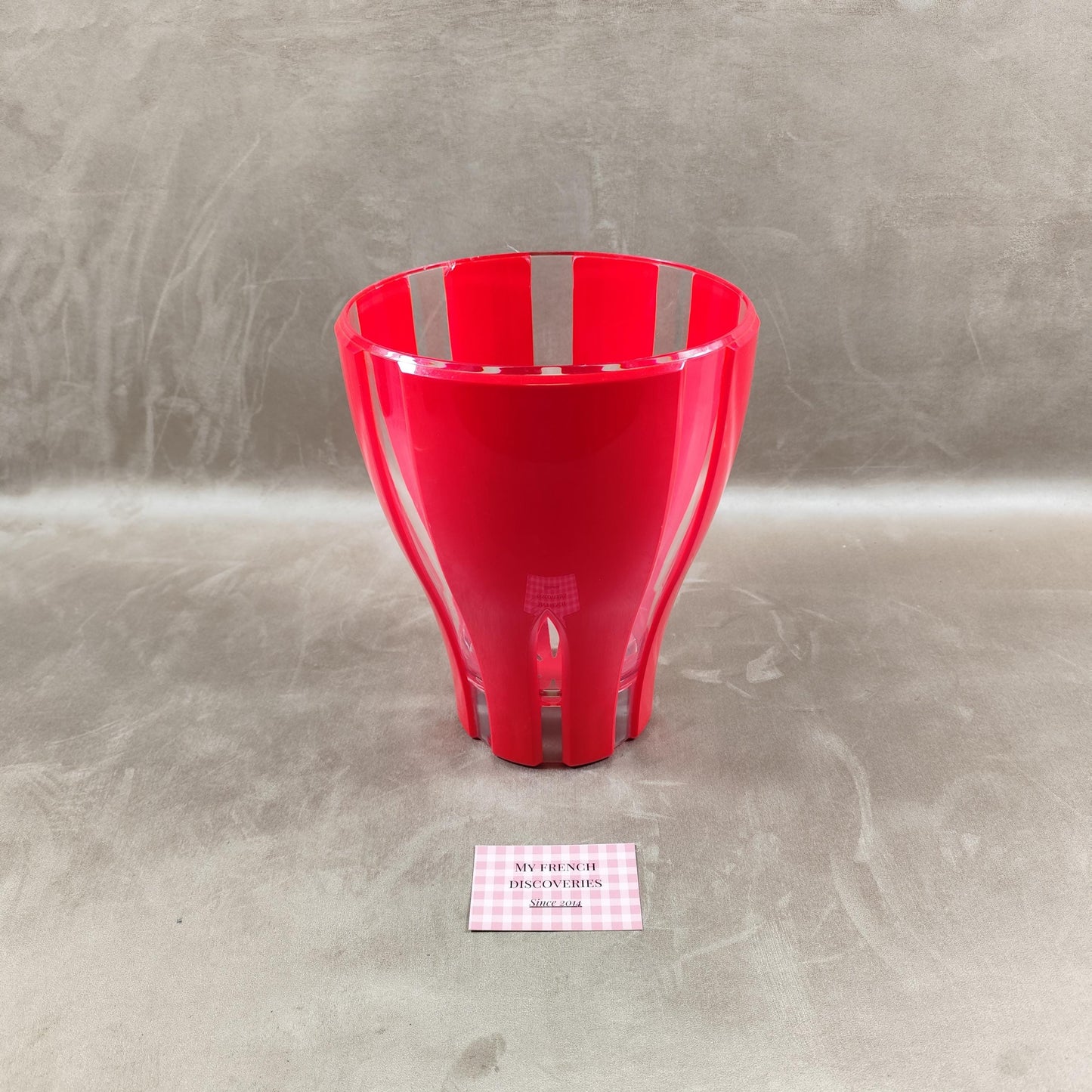 Seau à champagne Lehmann en plastique rouge Grand modèle Bar et événementiel