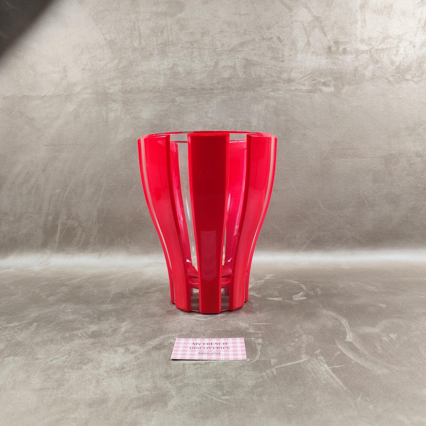 Seau à champagne Lehmann en plastique rouge Grand modèle Bar et événementiel