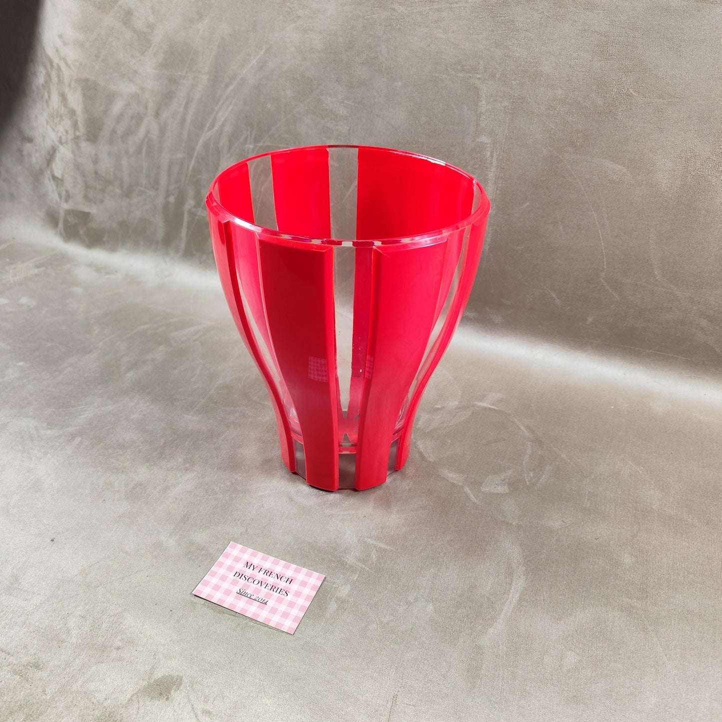 Seau à champagne Lehmann en plastique rouge Grand modèle Bar et événementiel