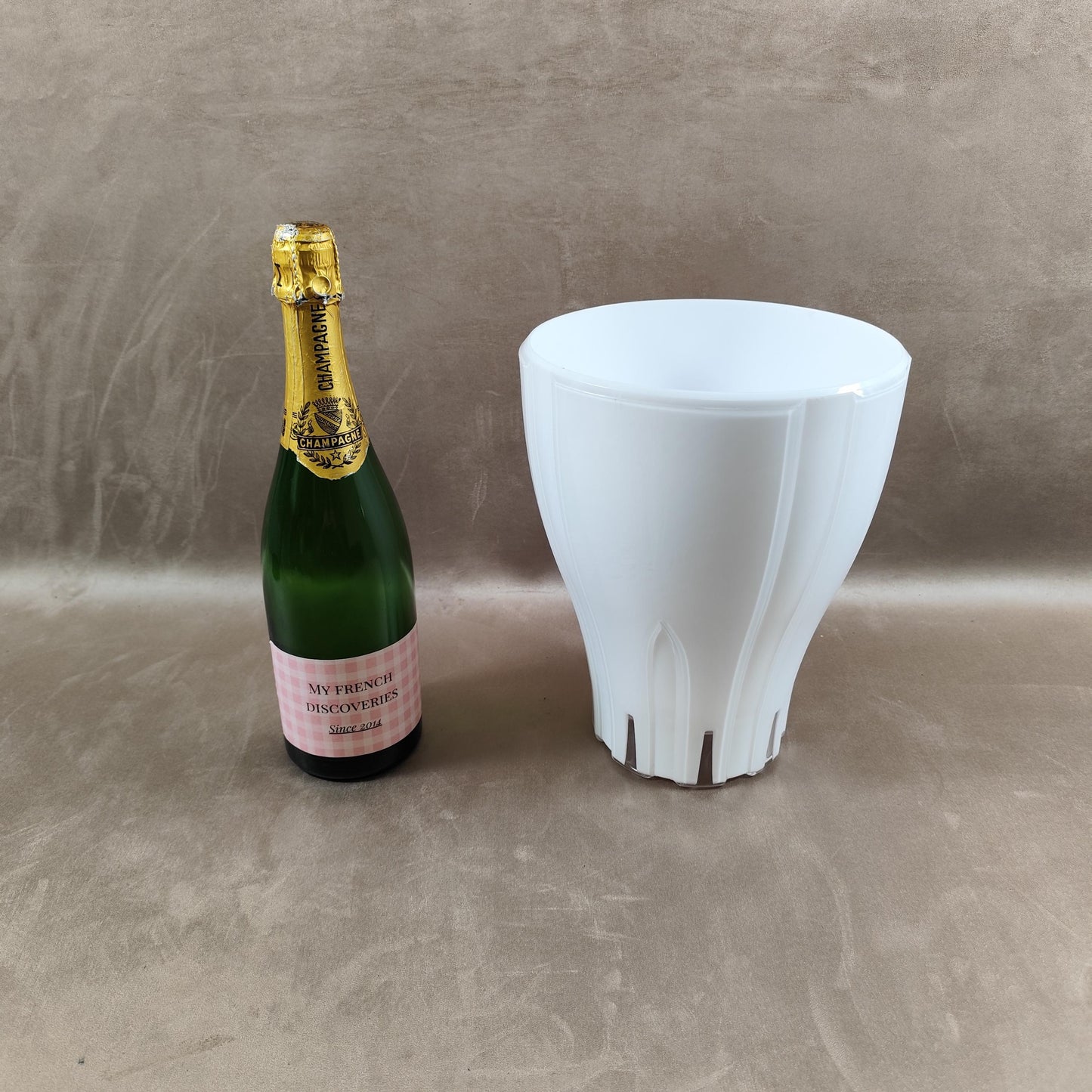 Seau à champagne Lehmann blanc en plastique Grand modèle Bar et événementiel