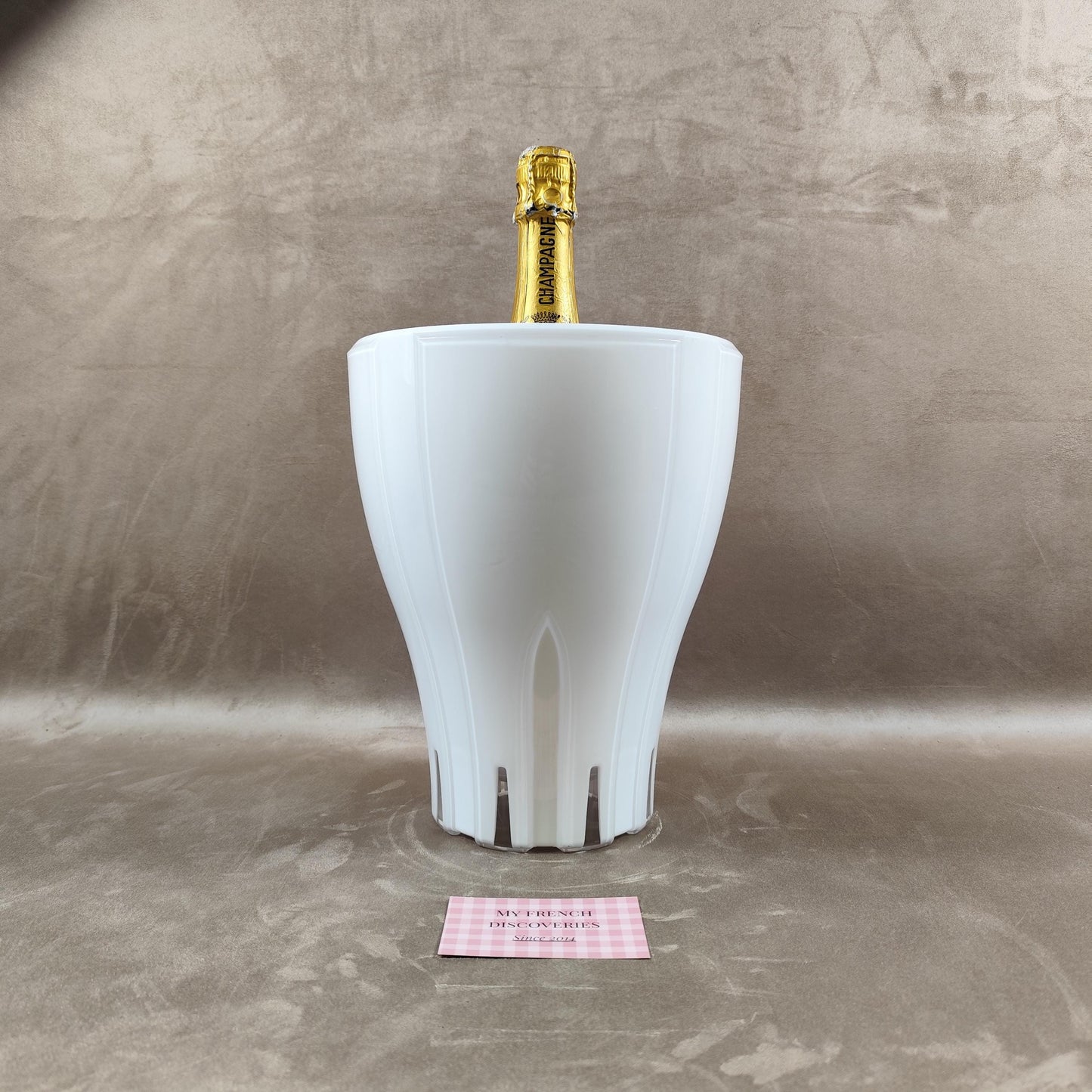 Seau à champagne Lehmann blanc en plastique Grand modèle Bar et événementiel