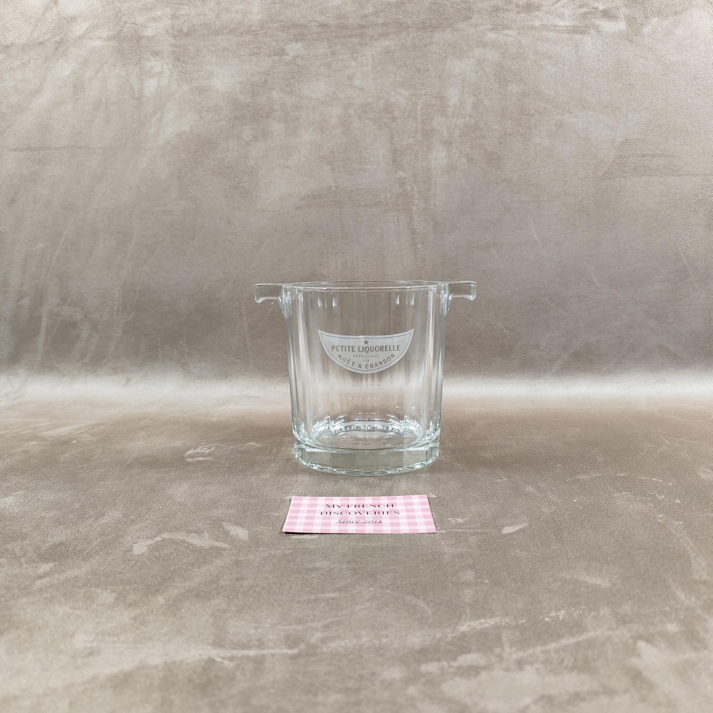Petit seau à champagne Moët & Chandon en verre Modèle Petite Liquorelle Vintage