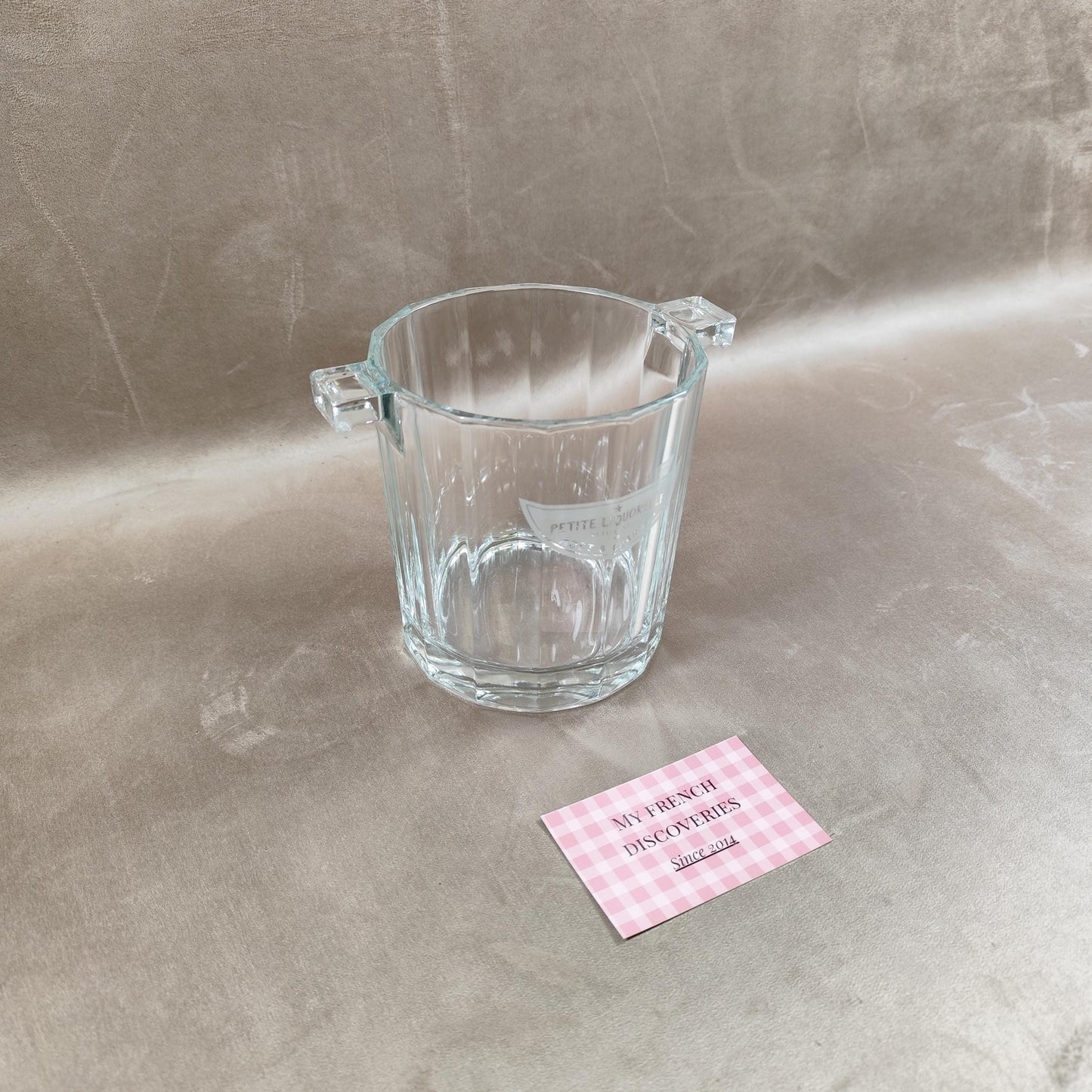Petit seau à champagne Moët & Chandon en verre Modèle Petite Liquorelle Vintage