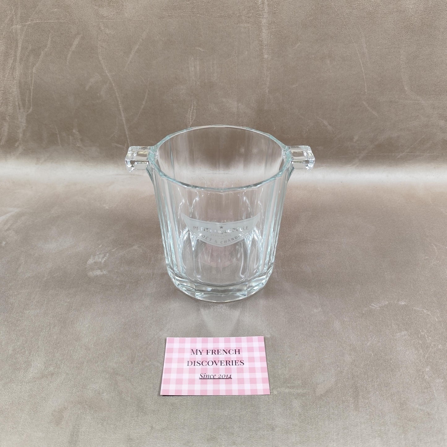 Petit seau à champagne Moët & Chandon en verre Modèle Petite Liquorelle Vintage