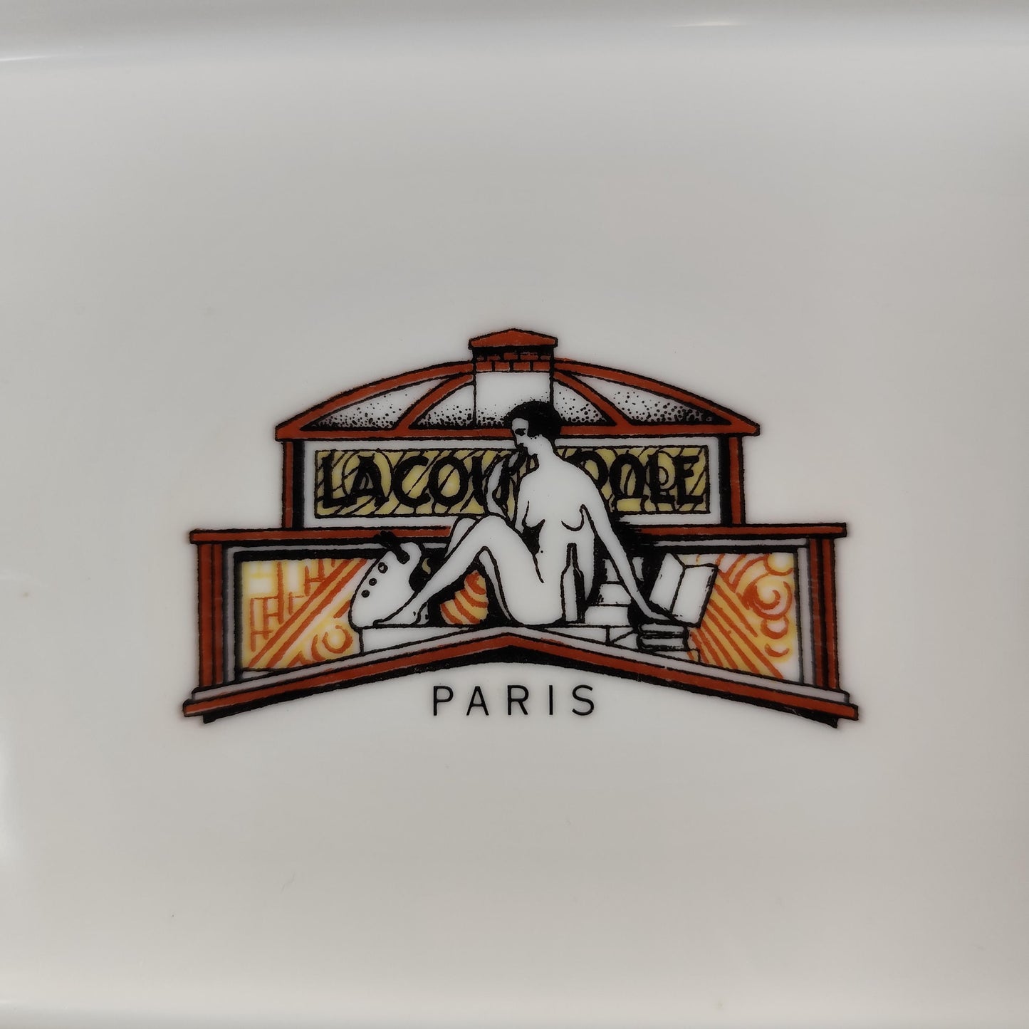 Cendrier publicitaire La Coupole Paris en porcelaine GDA Limoges Vintage