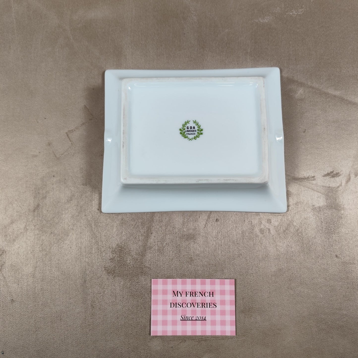 Cendrier publicitaire La Coupole Paris en porcelaine GDA Limoges Vintage