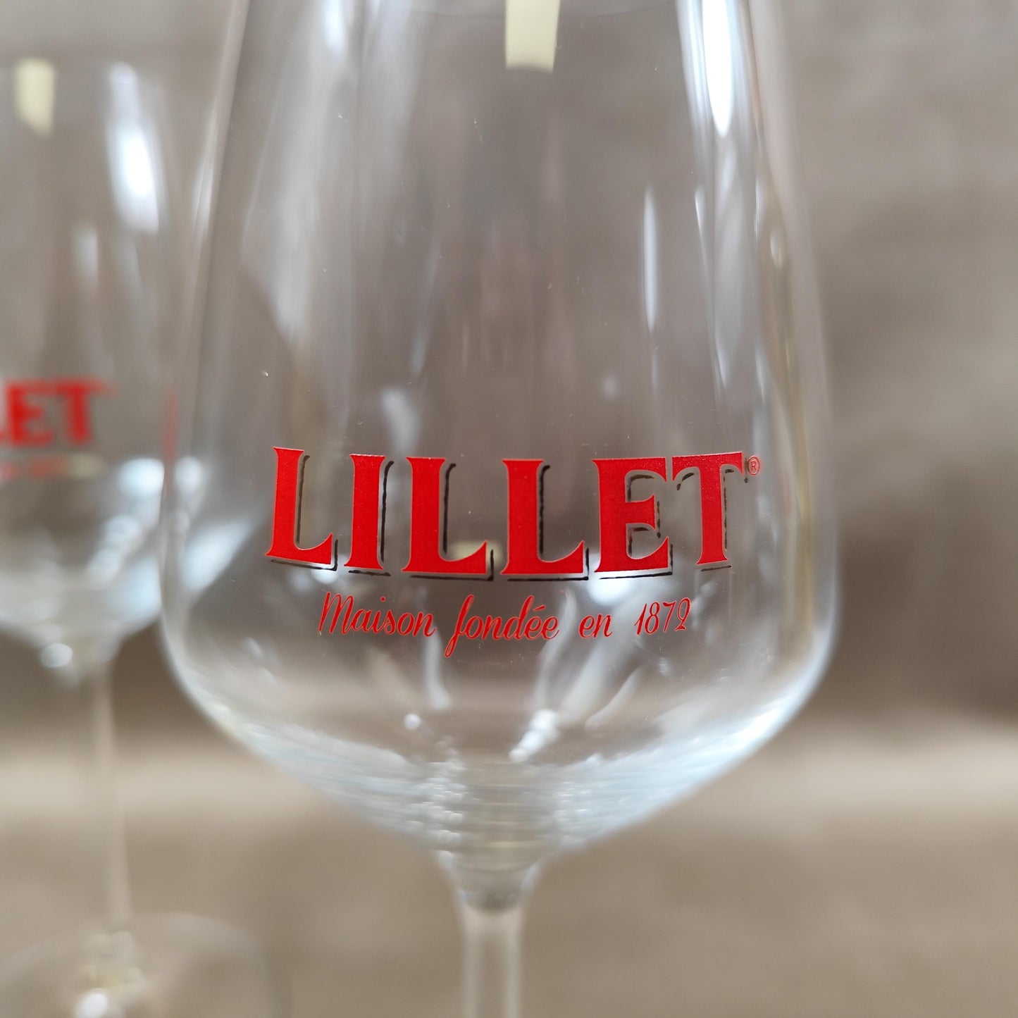 Lot de 6 verres Lillet en cristal Verres à apéritif publicitaires Vintage