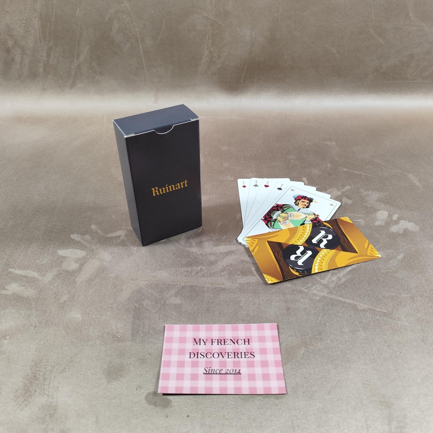 Jeu de tarot Champagne Ruinart 78 cartes illustrées Coffret publicitaire vintage