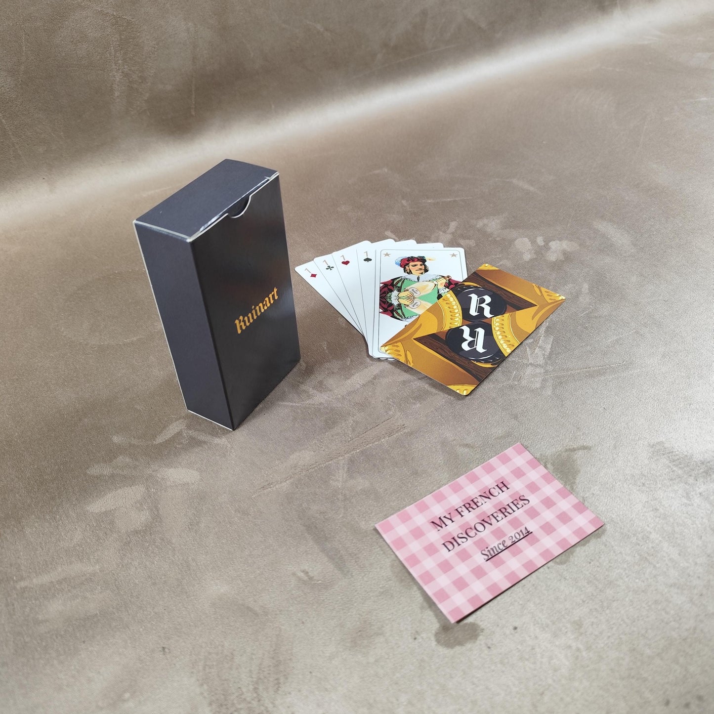 Jeu de tarot Champagne Ruinart 78 cartes illustrées Coffret publicitaire vintage