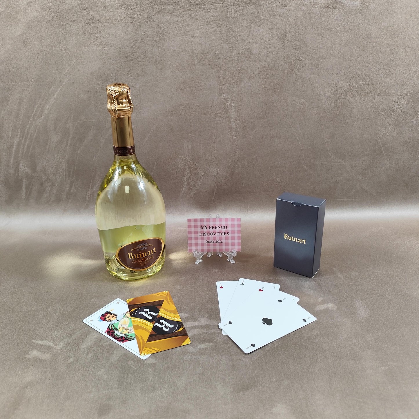 Jeu de tarot Champagne Ruinart 78 cartes illustrées Coffret publicitaire vintage
