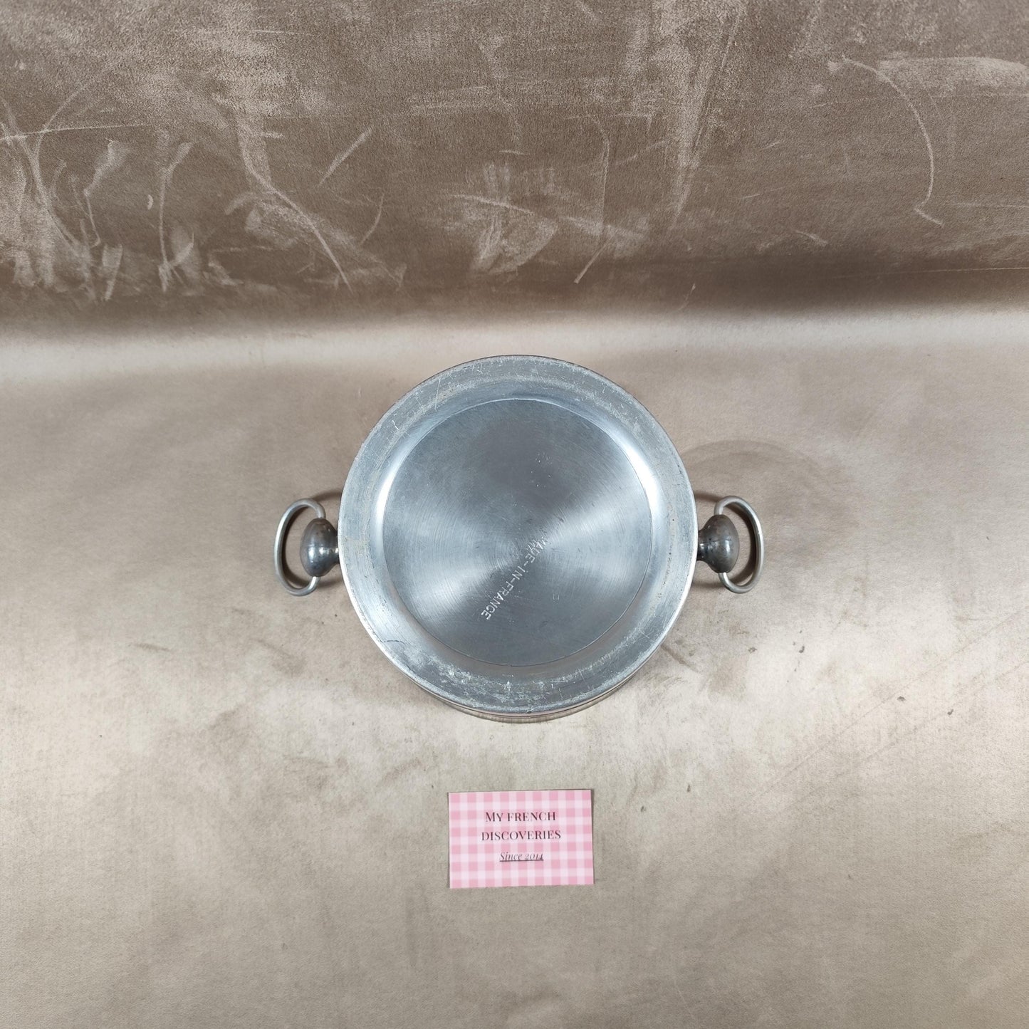 Seau à champagne Veuve Clicquot en aluminium Modèle publicitaire vintage