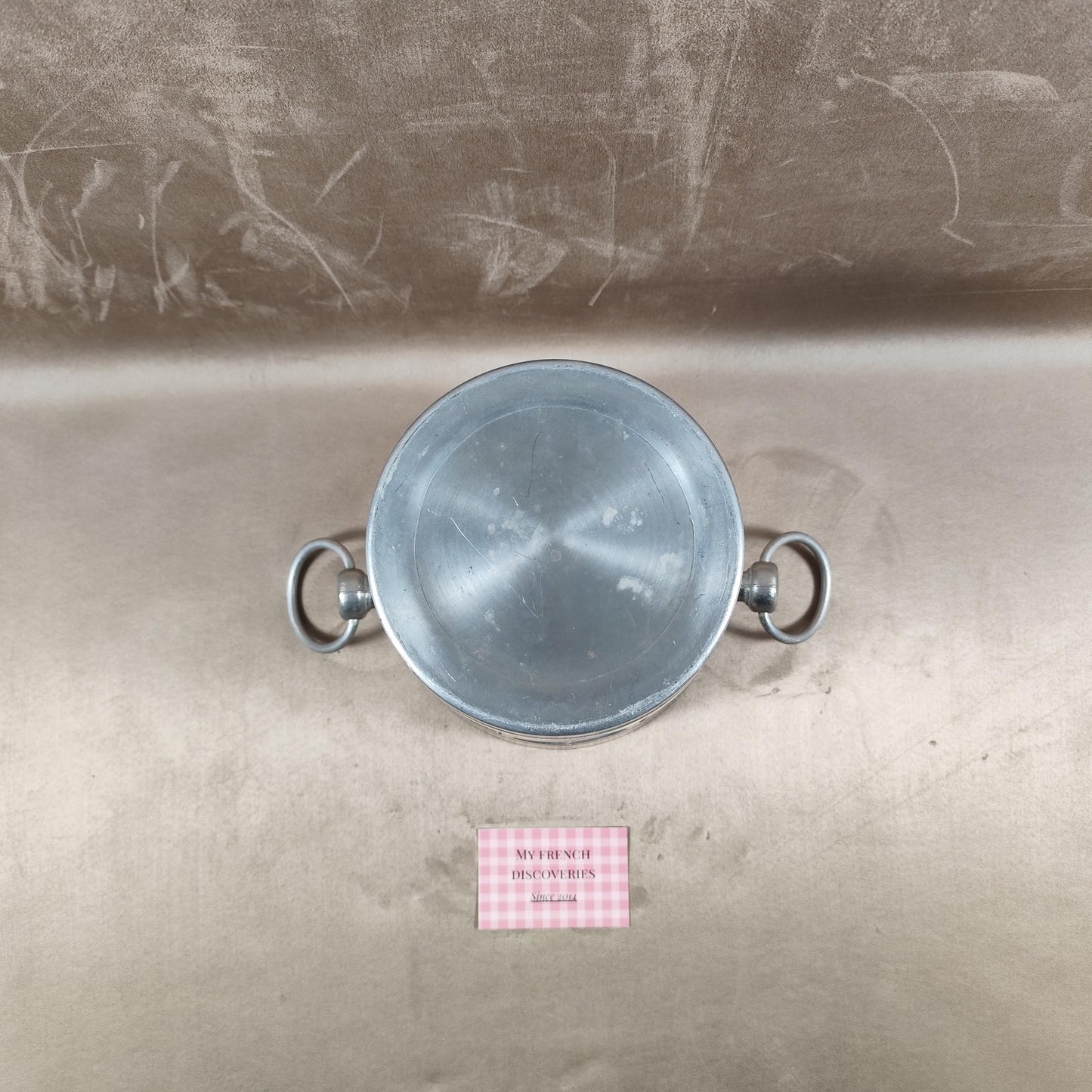 Seau à champagne Veuve Clicquot en aluminium Modèle publicitaire vintage