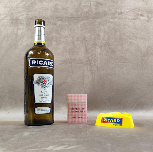 Cendrier Ricard Société jaune en plastique Objet publicitaire vintage Bar bistrot