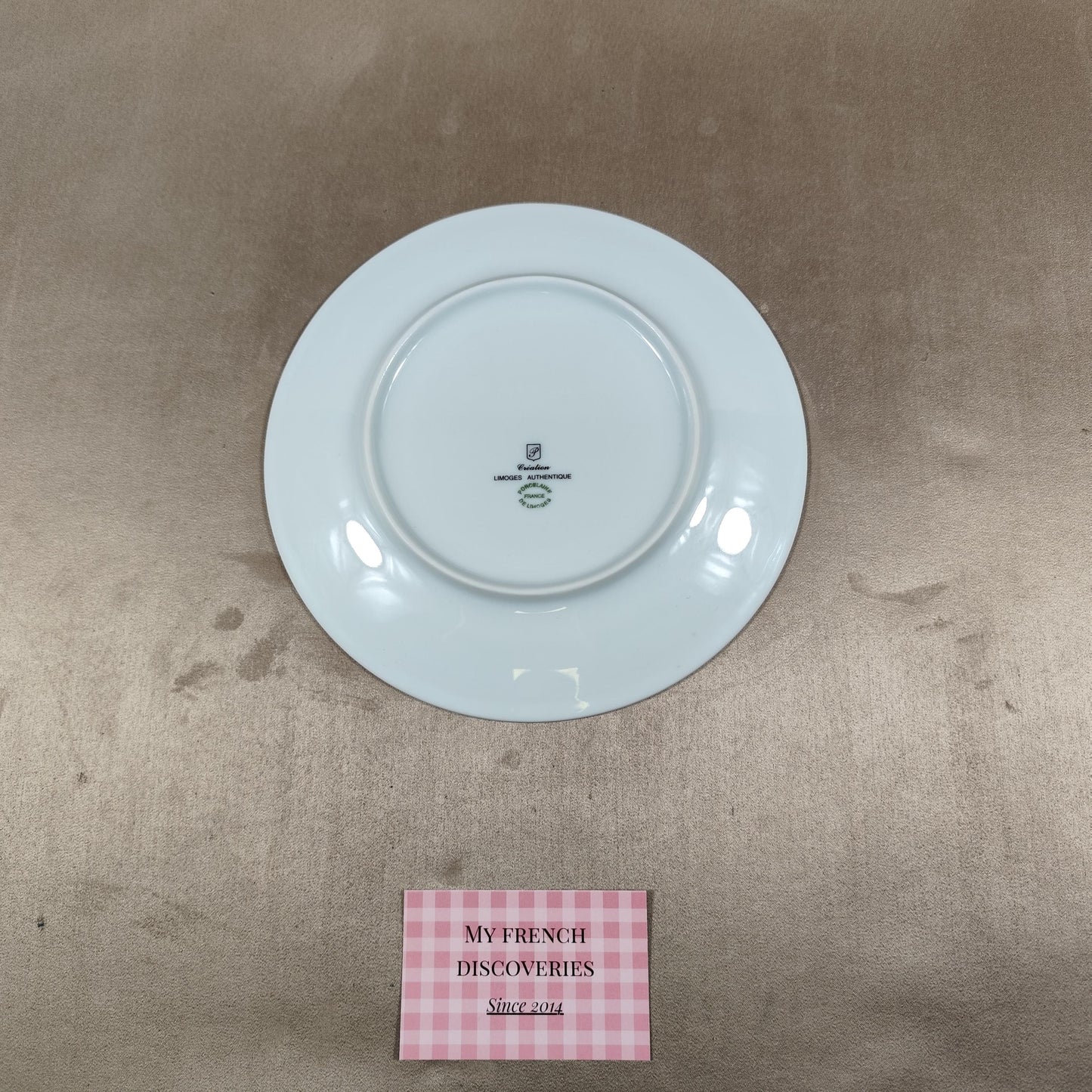 Assiette décorative 1 Euro en porcelaine de Limoges Création authentique France