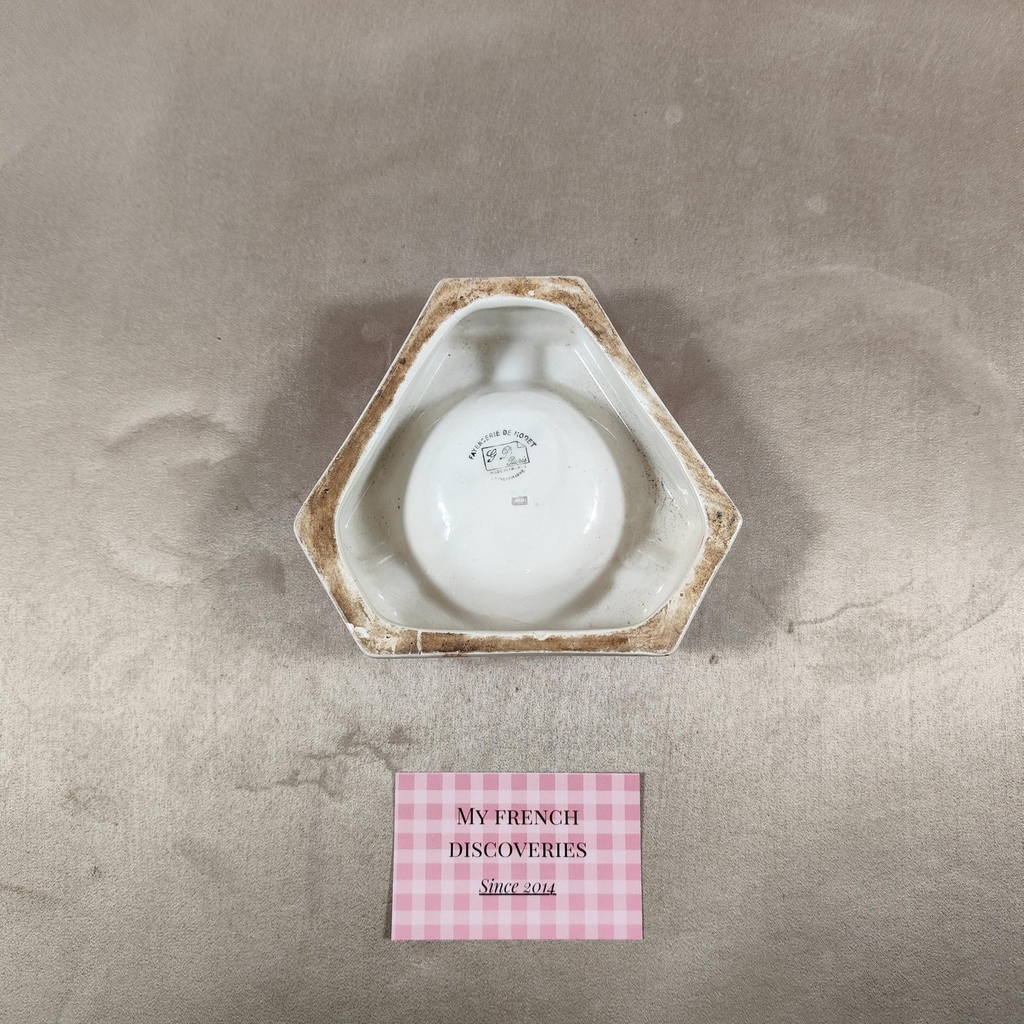 Cendrier publicitaire BONAL en céramique Faïencerie de Monet Apéritif