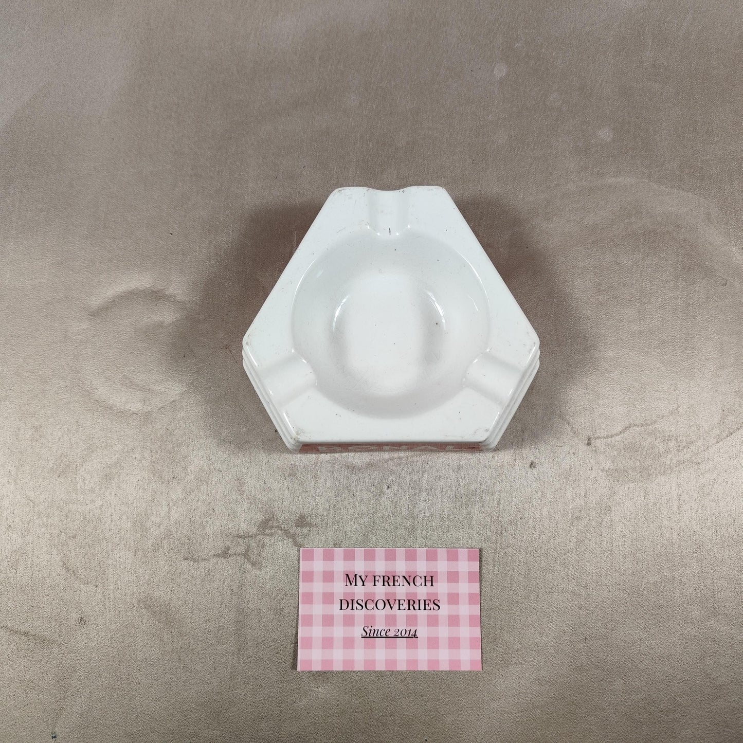 Cendrier publicitaire BONAL en céramique Faïencerie de Monet Apéritif