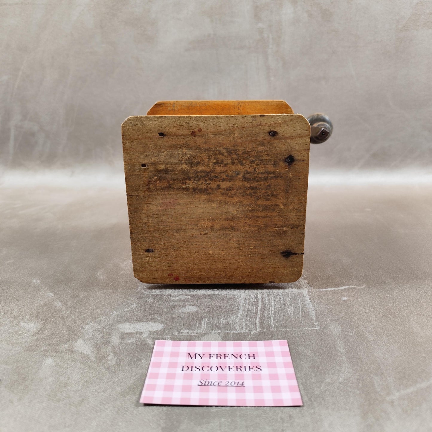 Moulin à café Peugeot Frères Valentigney en bois Modèle déposé Ancien