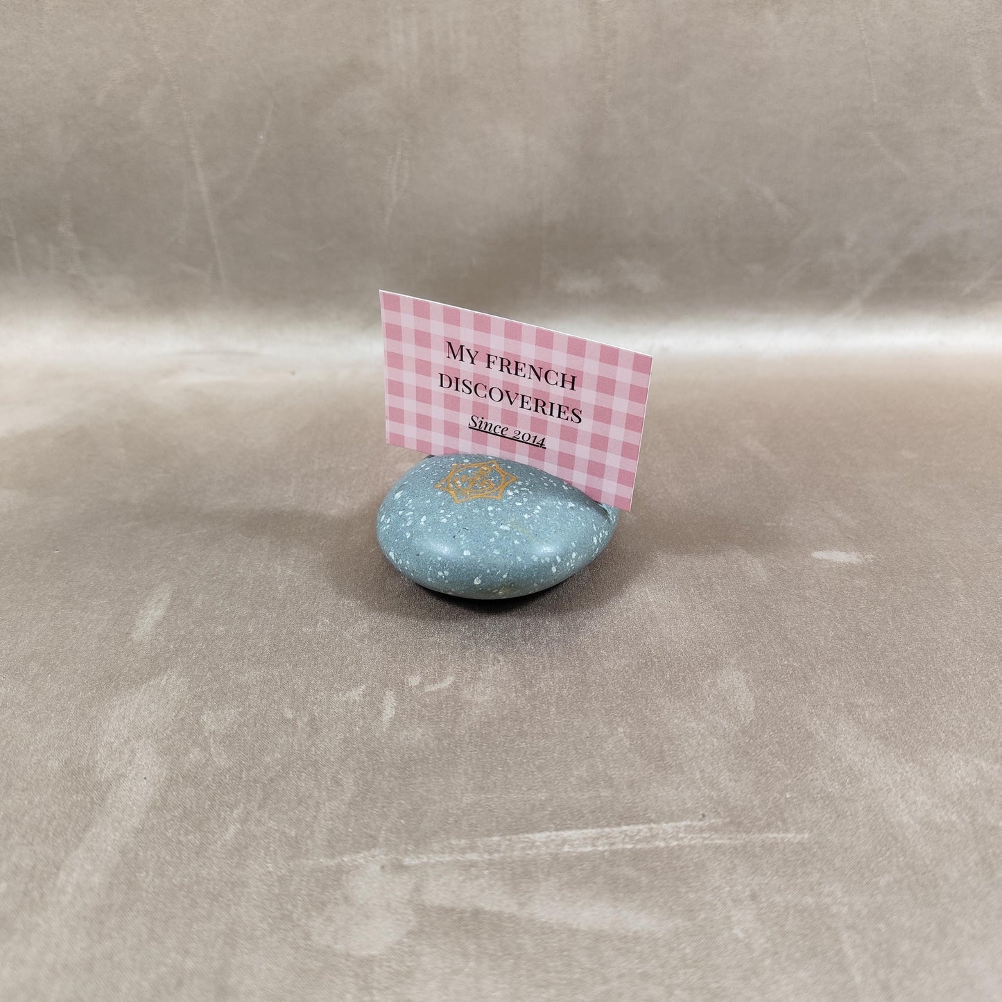 Presse-papiers Veuve Clicquot en pierre bleue Objet publicitaire Champagne