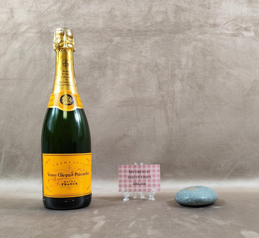 Presse-papiers Veuve Clicquot en pierre bleue Objet publicitaire Champagne