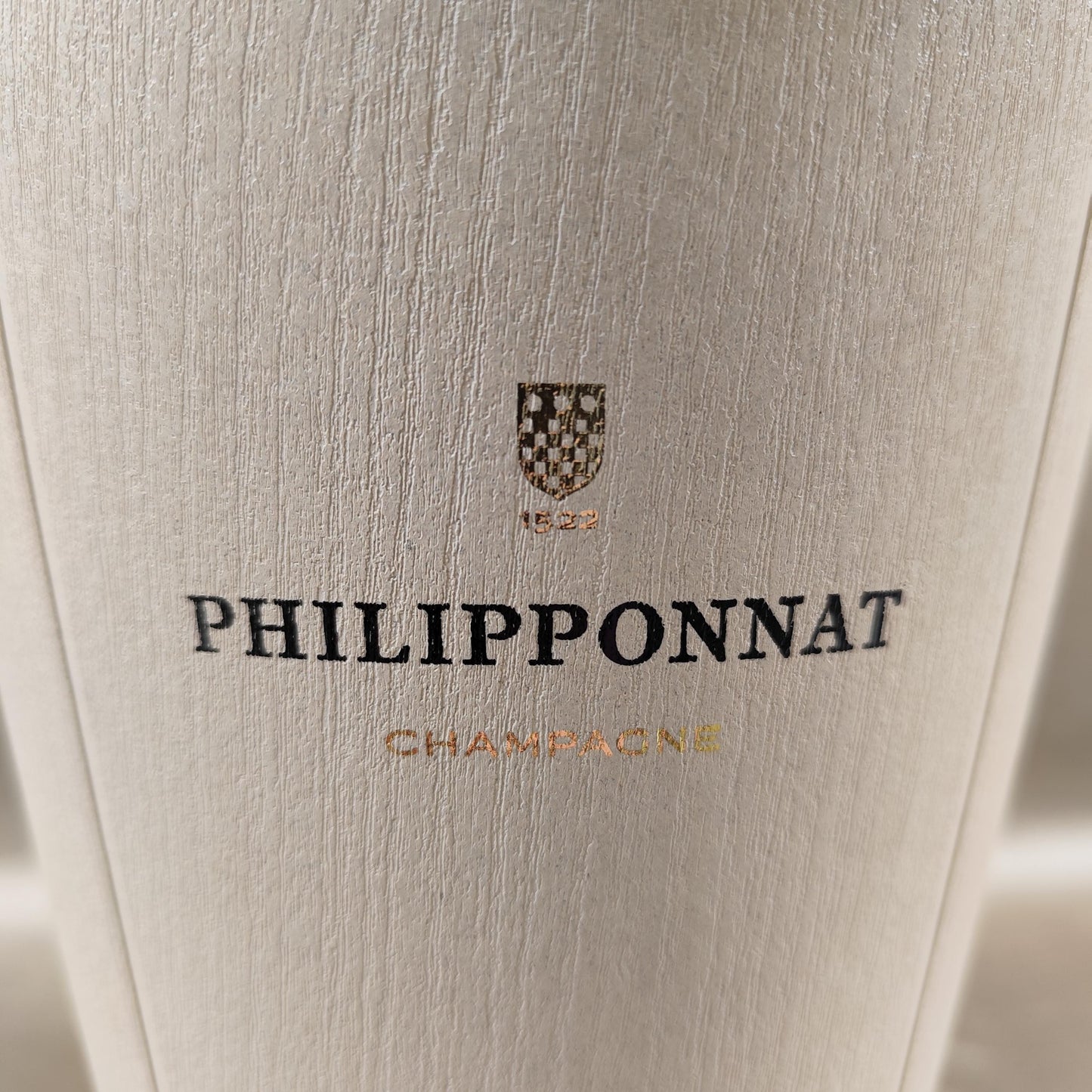 Seau à champagne Philipponnat en matériau composite bois Eco Material Publicitaire
