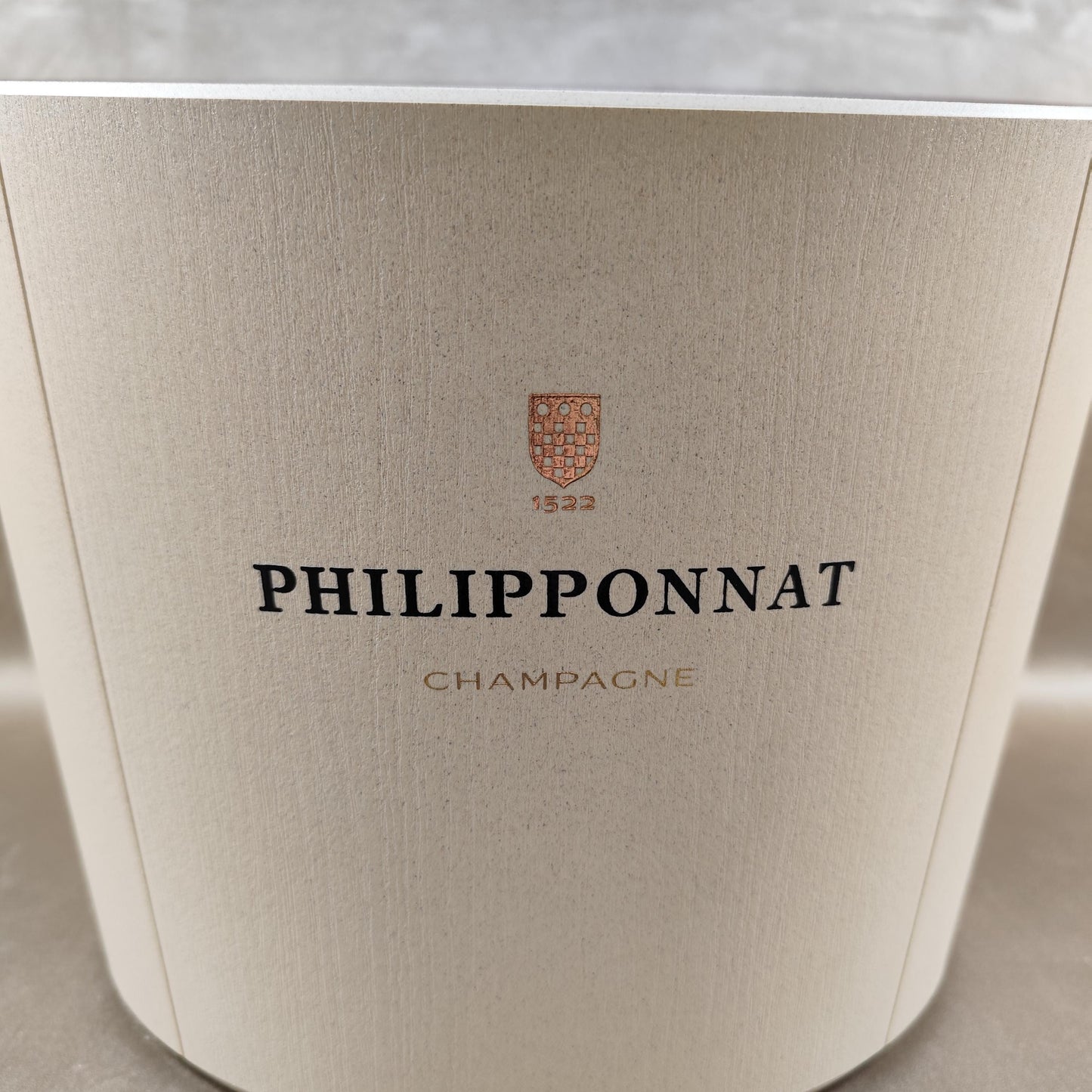 Grand seau à champagne Philipponnat en matériau composite bois Eco Material Publicitaire
