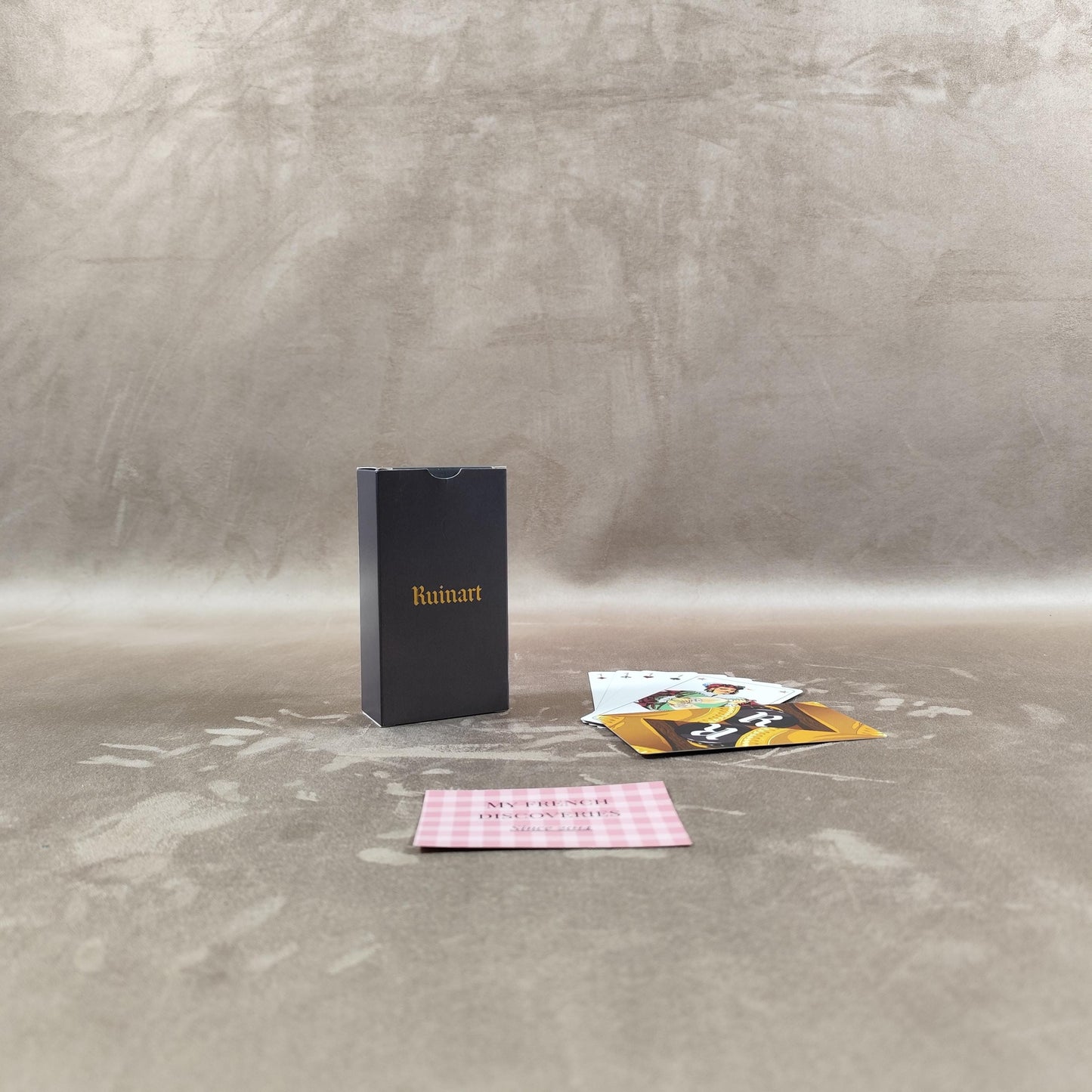 Jeu de tarot Champagne Ruinart 78 cartes illustrées Coffret publicitaire vintage