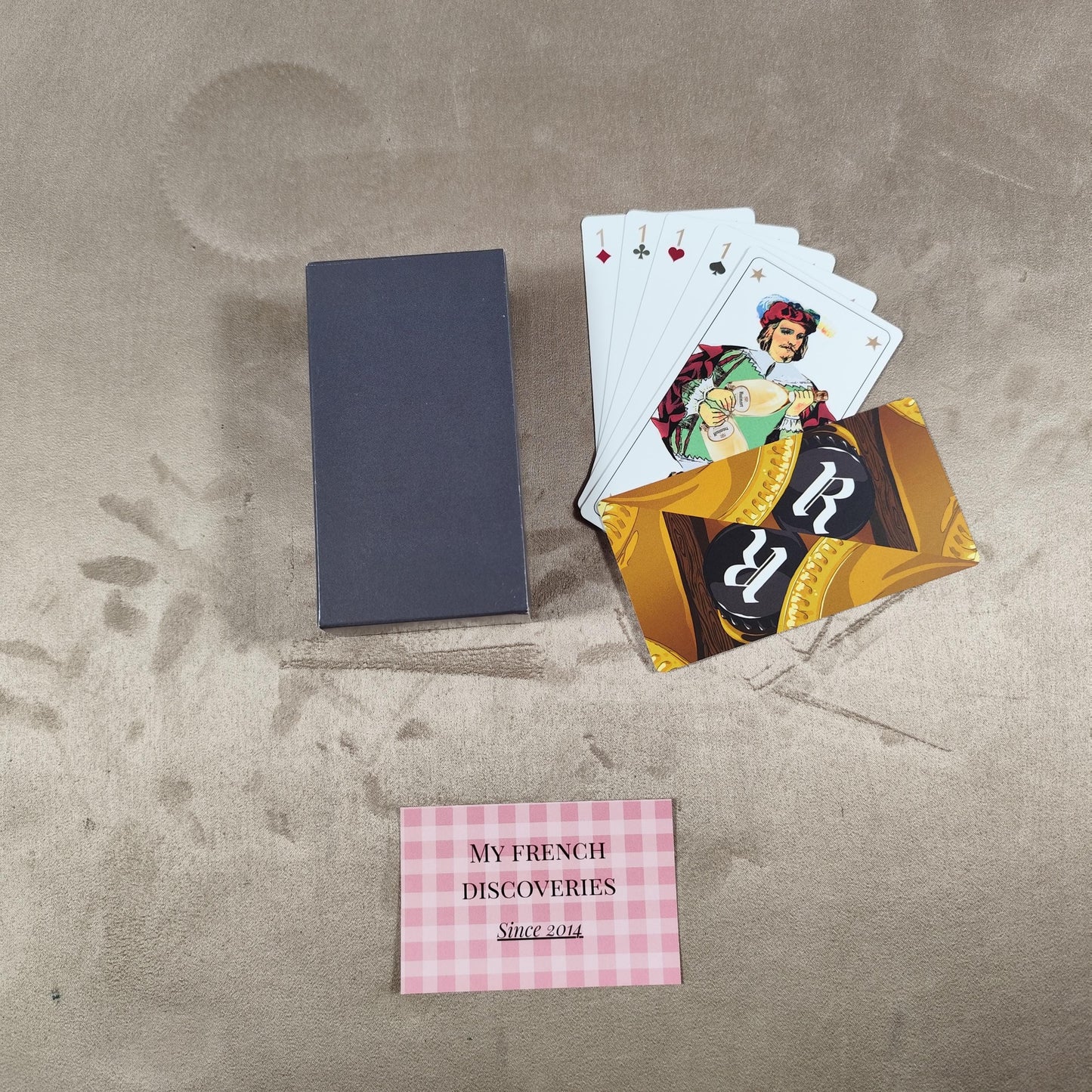 Jeu de tarot Champagne Ruinart 78 cartes illustrées Coffret publicitaire vintage