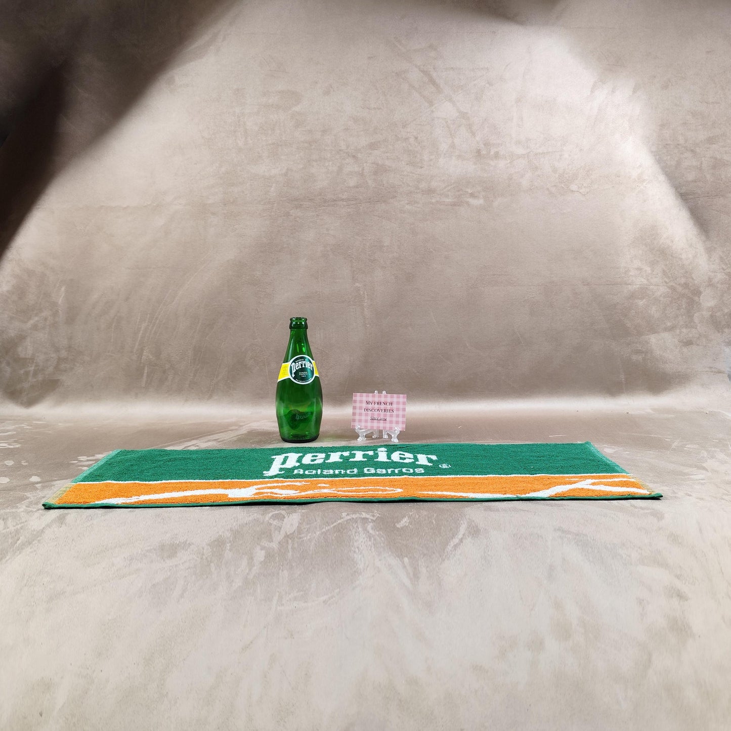 Tapis de bar publicitaire Perrier Roland Garros Comptoir bistrot Vintage