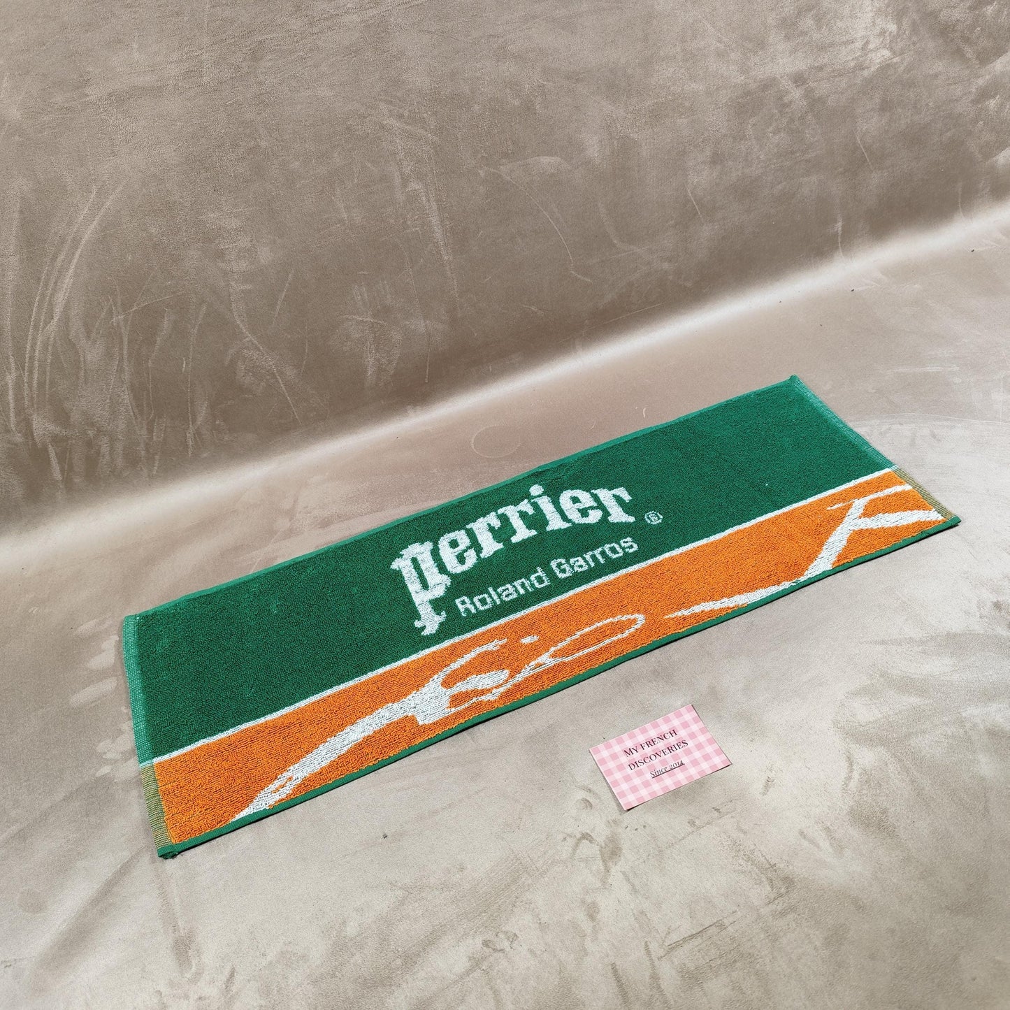 Tapis de bar publicitaire Perrier Roland Garros Comptoir bistrot Vintage