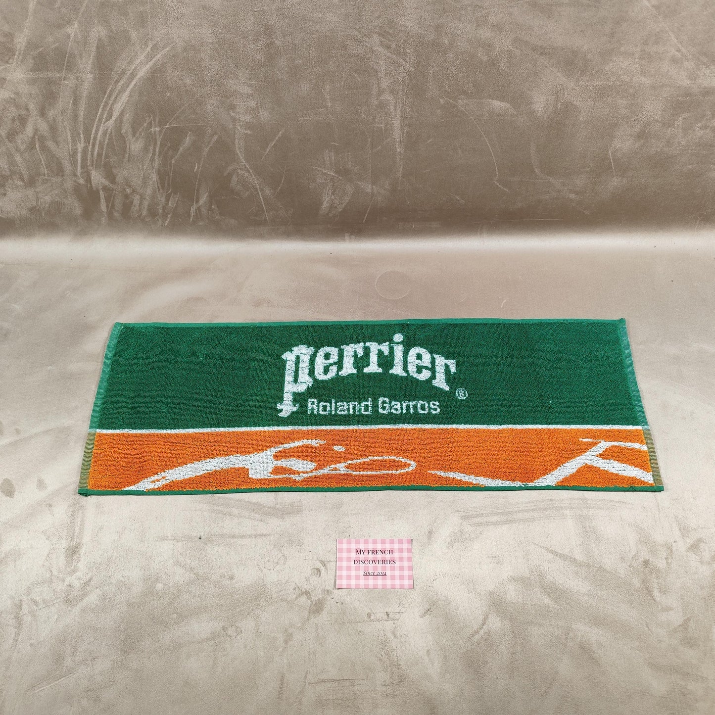 Tapis de bar publicitaire Perrier Roland Garros Comptoir bistrot Vintage