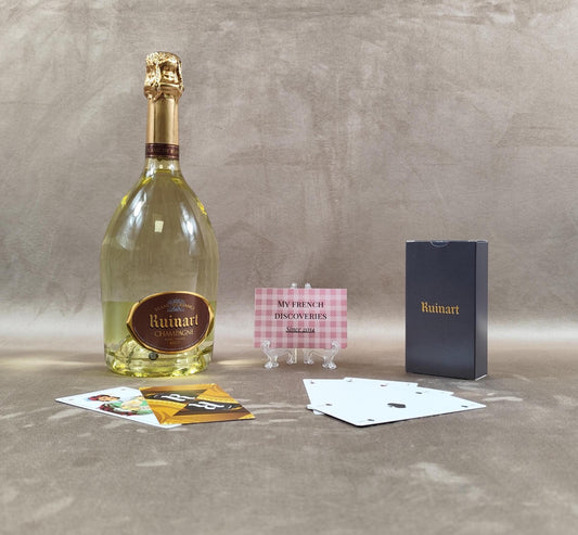 Jeu de tarot Champagne Ruinart 78 cartes illustrées Coffret publicitaire vintage