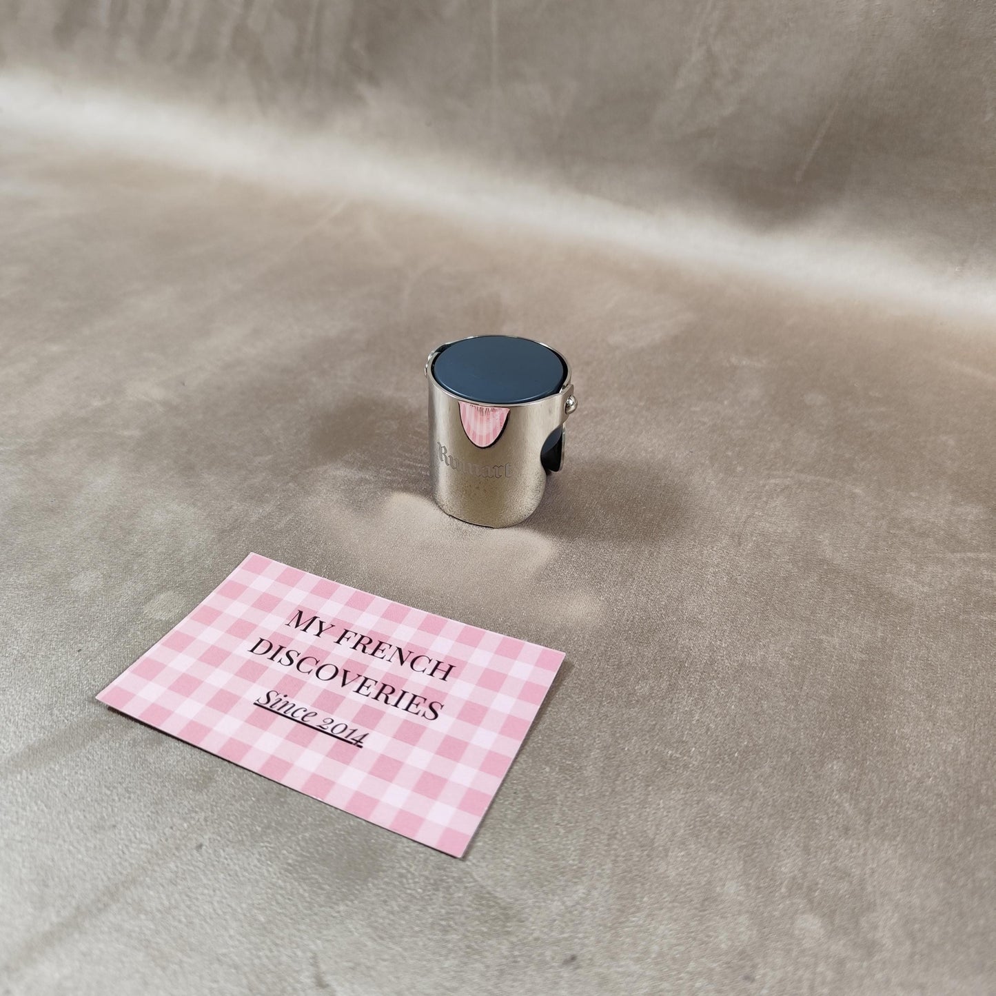 Bouchon stoppeur Ruinart en métal Champagne Accessoire bar vintage