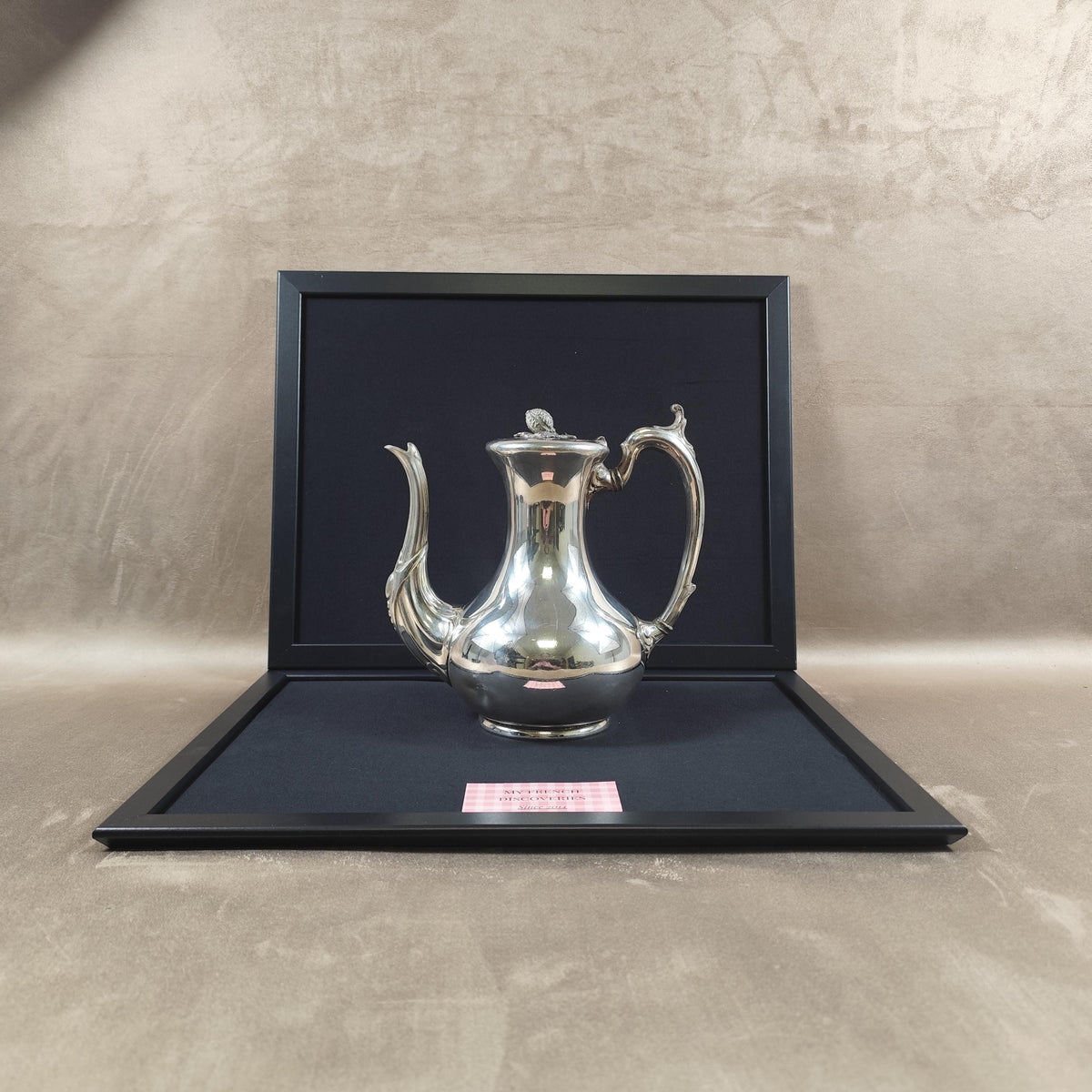 Théière ancienne en métal argenté Mappin & Webb Style classique Sheffield