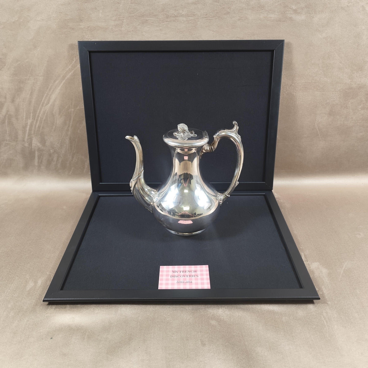 Théière ancienne en métal argenté Mappin & Webb Style classique Sheffield