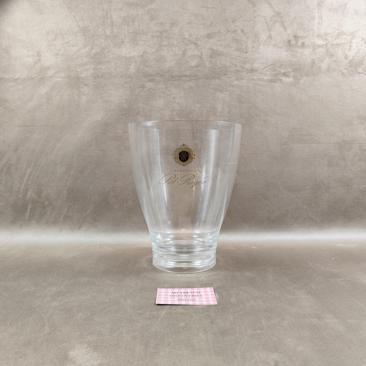 Seau à champagne Pol Roger en plastique Modèle publicitaire vintage