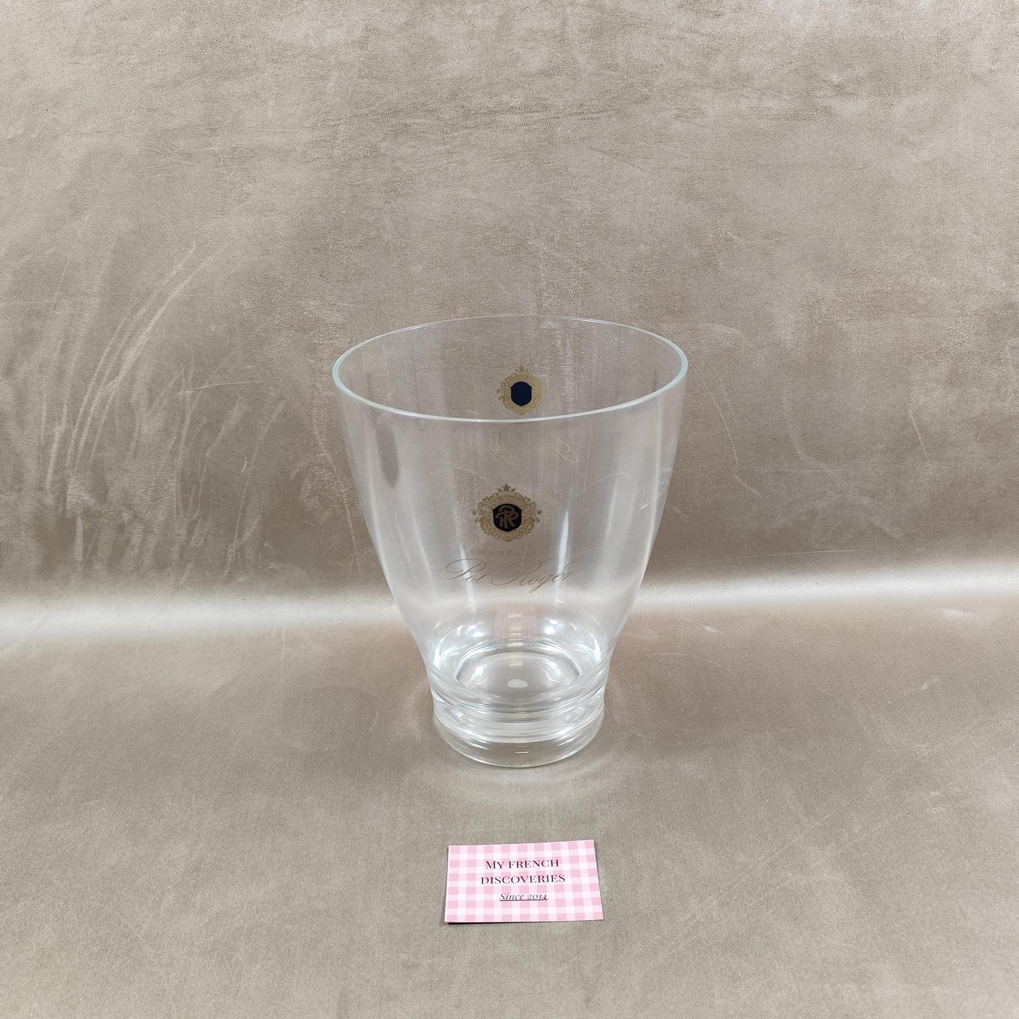 Seau à champagne Pol Roger en plastique Modèle publicitaire vintage