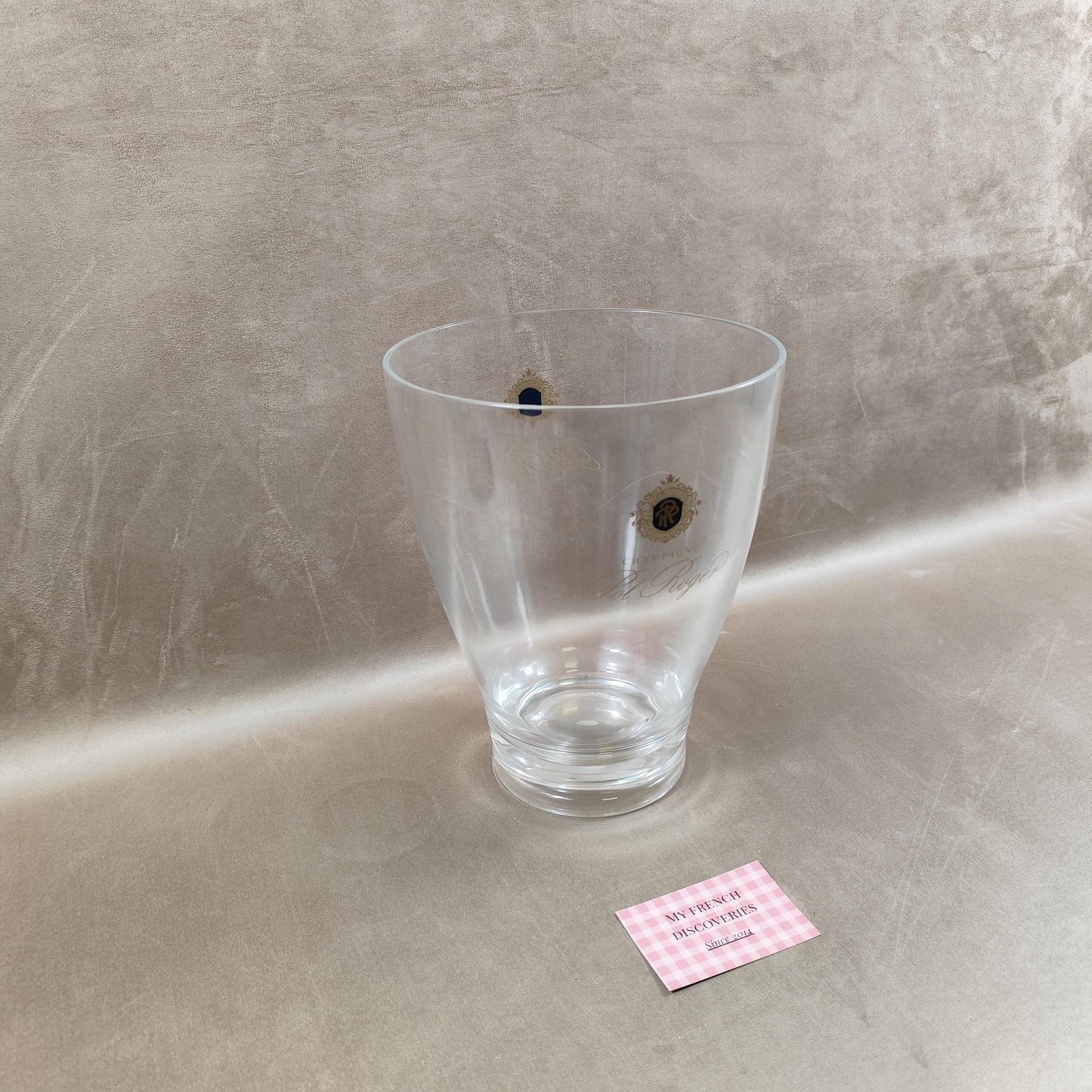Seau à champagne Pol Roger en plastique Modèle publicitaire vintage