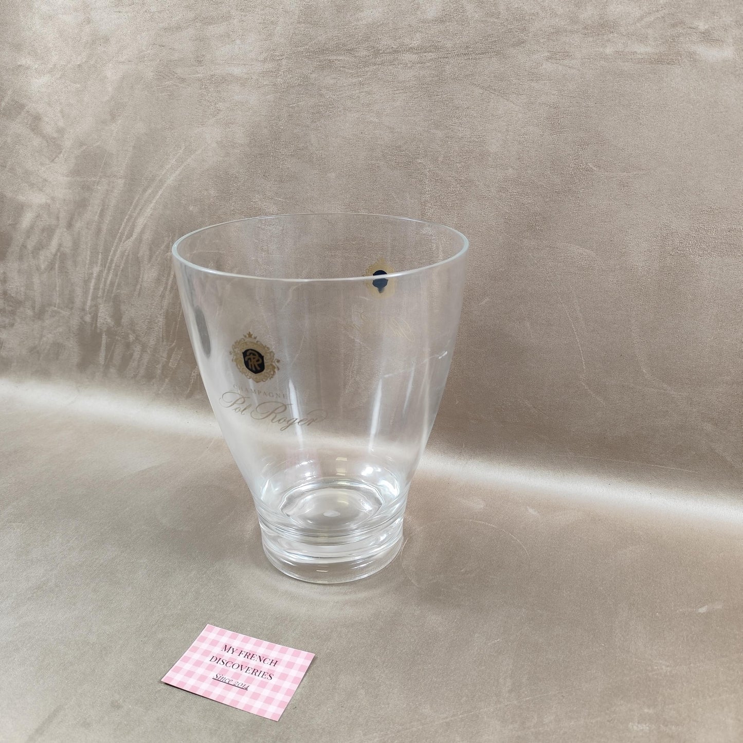 Seau à champagne Pol Roger en plastique Modèle publicitaire vintage