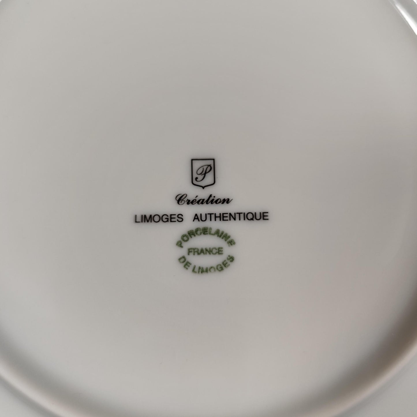 Assiette décorative 1 Euro en porcelaine de Limoges Création authentique France