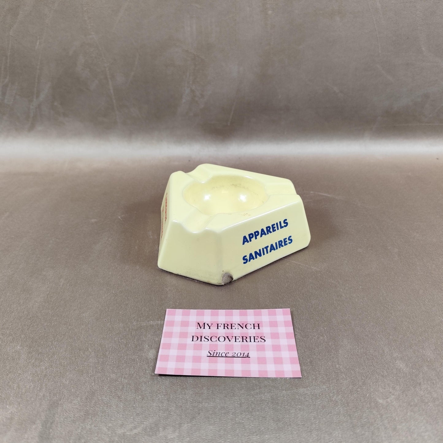 Cendrier publicitaire Faïenceries de Sarreguemines Digoin Vitry-le-François Faïence