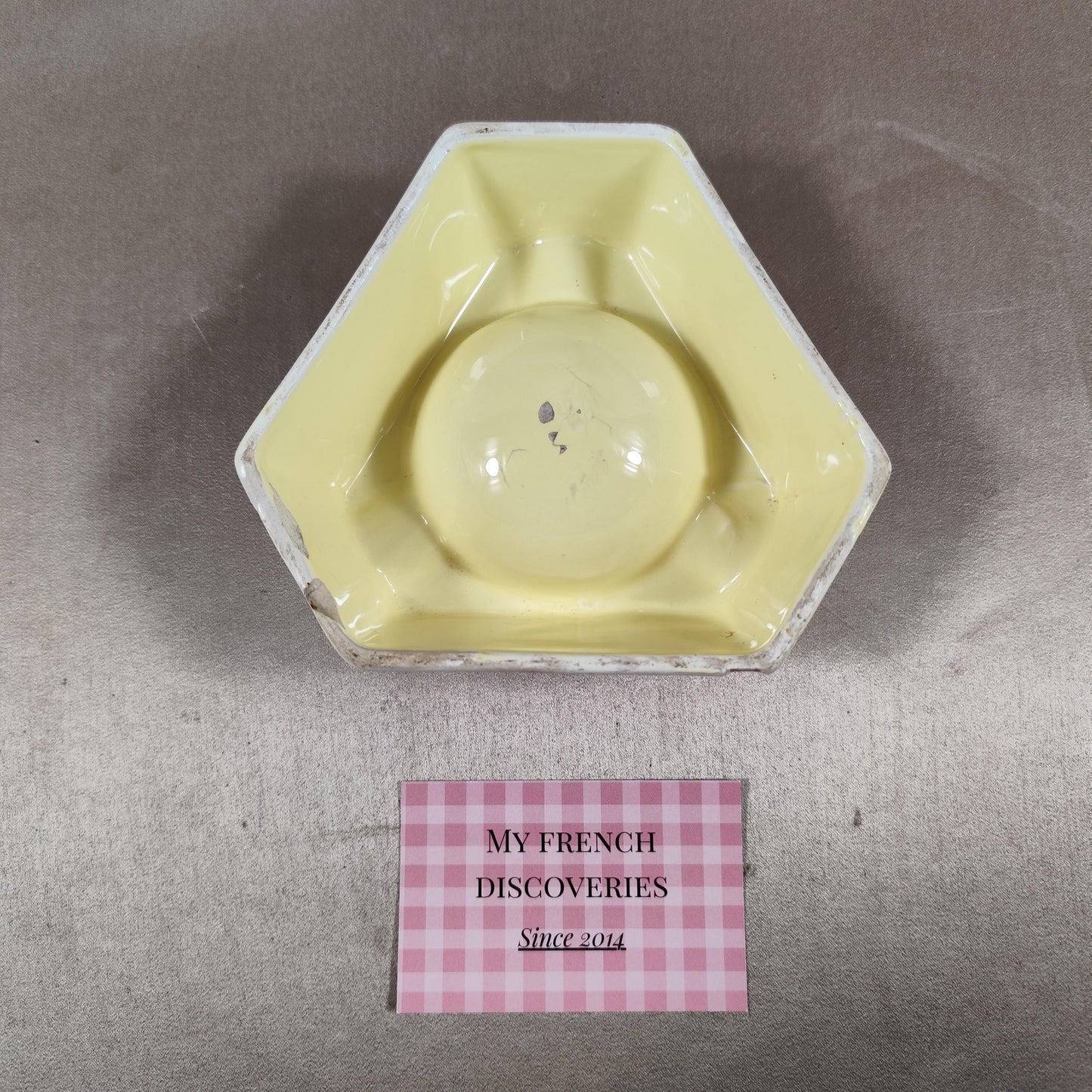 Cendrier publicitaire Faïenceries de Sarreguemines Digoin Vitry-le-François Faïence