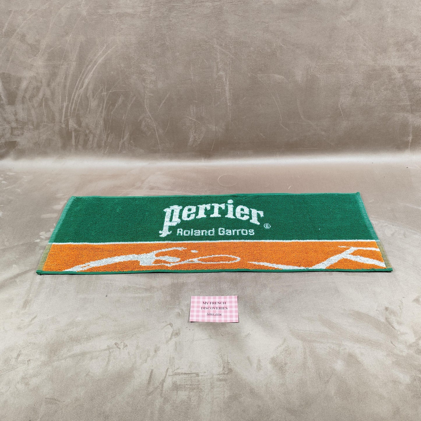 Tapis de bar publicitaire Perrier Roland Garros Comptoir bistrot Vintage