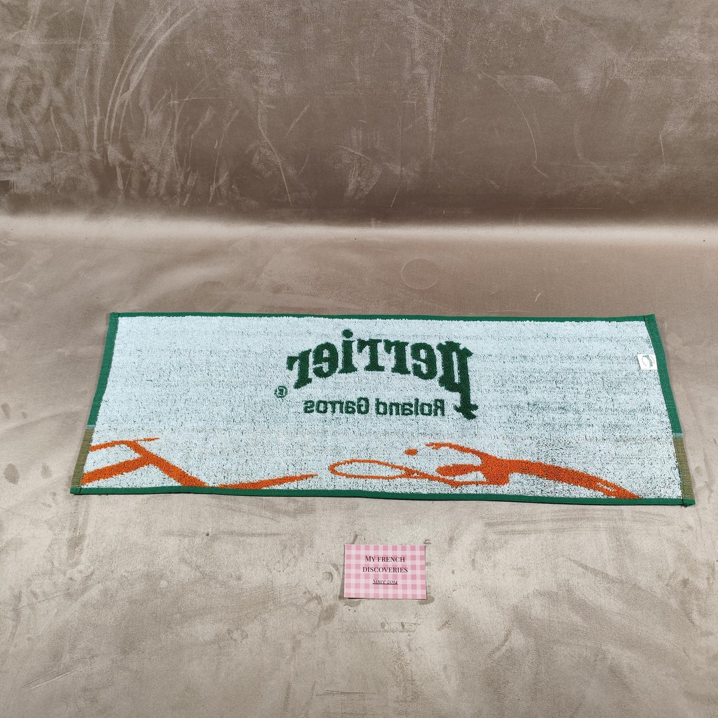 Tapis de bar publicitaire Perrier Roland Garros Comptoir bistrot Vintage