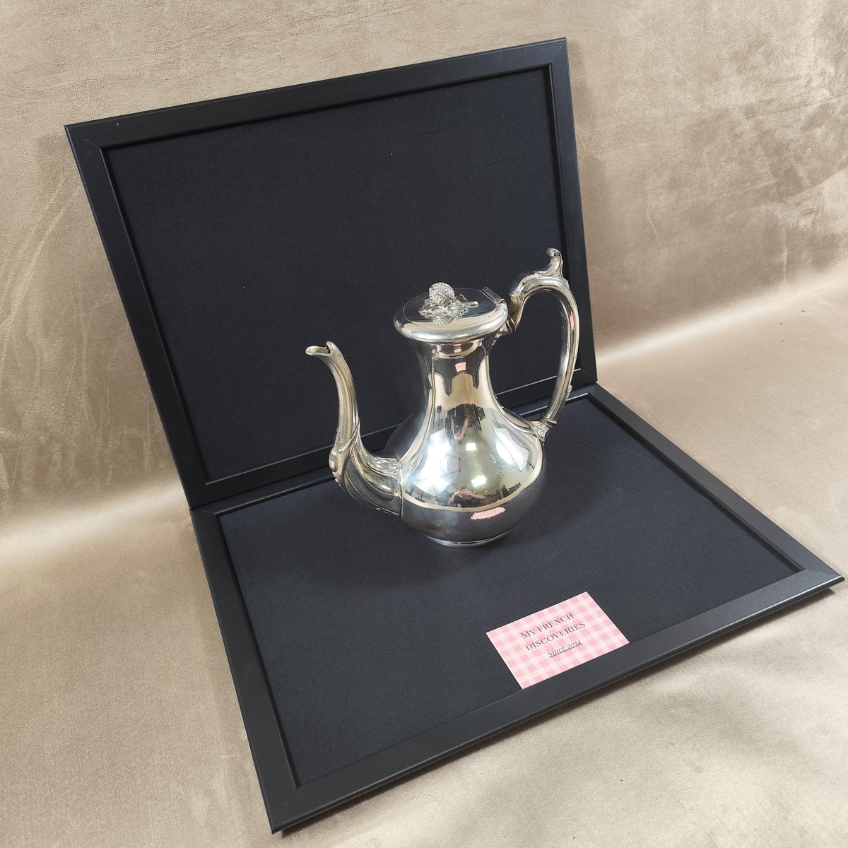 Théière ancienne en métal argenté Mappin & Webb Style classique Sheffield
