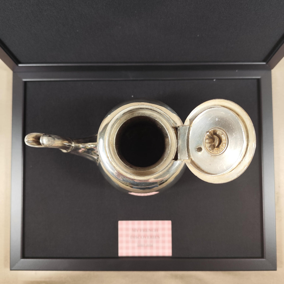 Théière ancienne en métal argenté Mappin & Webb Style classique Sheffield